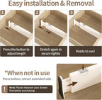 Drawer Dividers Organizer 9 Pack, Adjustable Separators 4" High Expandable from - Image 5