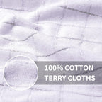 Homaxy 100% Cotton Terry Kitchen Towels, Checkered Designed, Soft and Super - Image 2