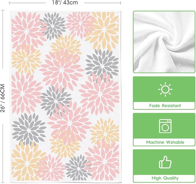 Artoid Mode Pink Stripes Home Sweet Home Boho Kitchen Towels Dish Towels - Image 6
