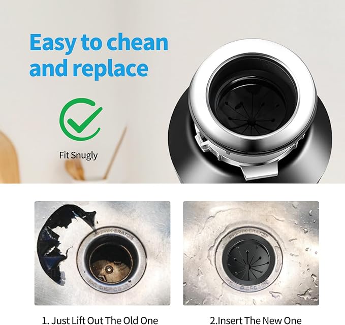 2 Pcs Garbage Disposal Splash Guard, 3 1/8" Sink Rubber Guard - Image 5