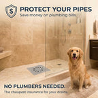 50 Pack Square Disposable Shower Drain Hair Catcher Stickers - Image 7