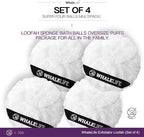 Loofah Sponge Bath Sponge for Women Men 4 Pack - Image 5