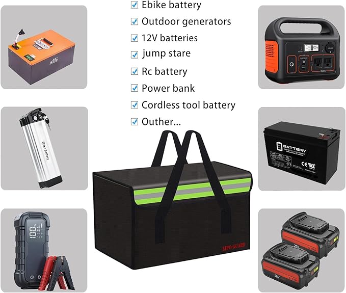 Lipo Battery Safe Bag Large Capatity Fireproof Bag - Image 7