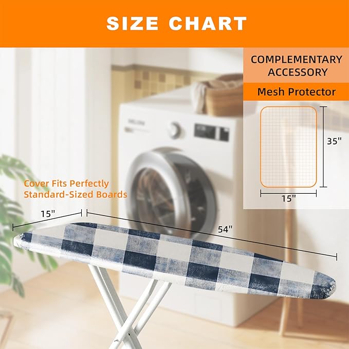 Ironing Board Cover 15x54 Inch- Standard Cotton Cover - Image 5