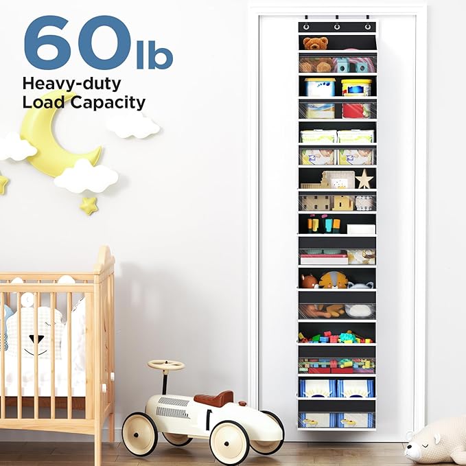 Over The Door Organizer, 8 Shelf Door Hanging Organizers - Image 5