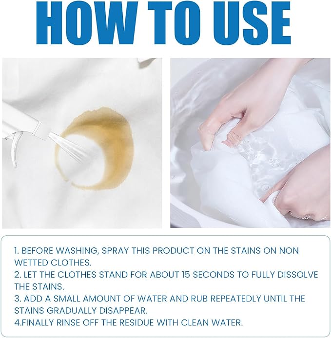 Non Ionic Emulsifier Stain Remover, Powerful Laundry Stain Remover Spray - Image 7