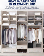 Smartor Wooden Hangers 20 Pack, Solid Wood Coat Hanger - Image 9