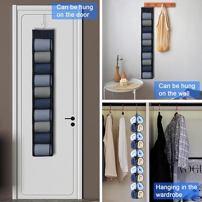 2-Pack Hanging Organizer for Closet - Image 6