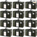 TAILI 12 Pack Green Extra Large Storage Bags, Heavy Duty Totes by TAILI