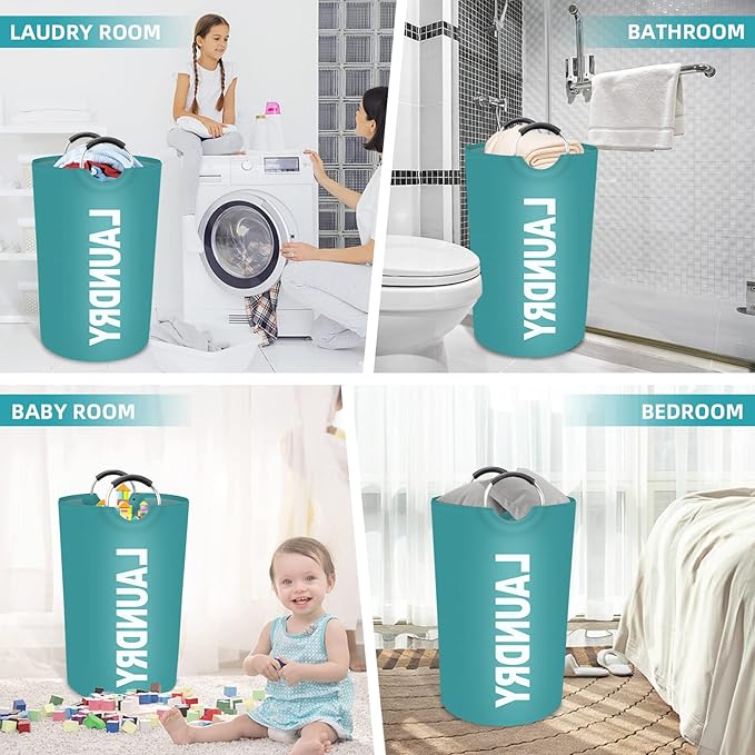 StorageRight 75L Large Laundry Basket, Laundry Hamper, Dirty Clothes Hamper - Image 6