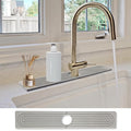 Stone Faucet Mat for Kitchen Sink- 15.6''x 3.9''Diatomite Fast-Drying Faucet Mat by CSTHTSC