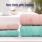 Cleanbear Cotton Hand Towel Set 6-Pack Ultra Soft Hand Towels - Image 2