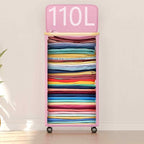 SUOCO Laundry Hamper on Wheels 100L, Clothes Basket - Image 4