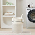 VIPOSCO Large Laundry Hamper, Tall Woven Rope Storage Basket - Image 7