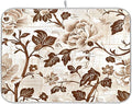 Brown Beige Floral Leaves Dish Drying Mat by BOENLE-WELCOMEYOURCOMING