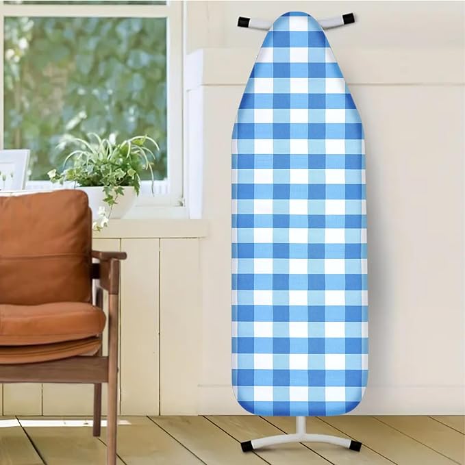 Nuxovilar Blue and White Gingham Ironing Board Cover, This Cover Fits Most - Image 2
