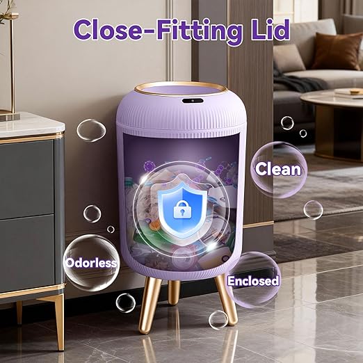 Procade Bathroom Trash Can Automatic Touchless, 3 Gallon Motion Sensor Trashcan - Image 4