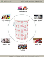 Round waterproof laundry basket, foldable storage basket, laundry Hampers - Image 3