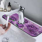 Purple Roses Kitchen sink faucet pad, strong water absorption, anti slip - Image 7