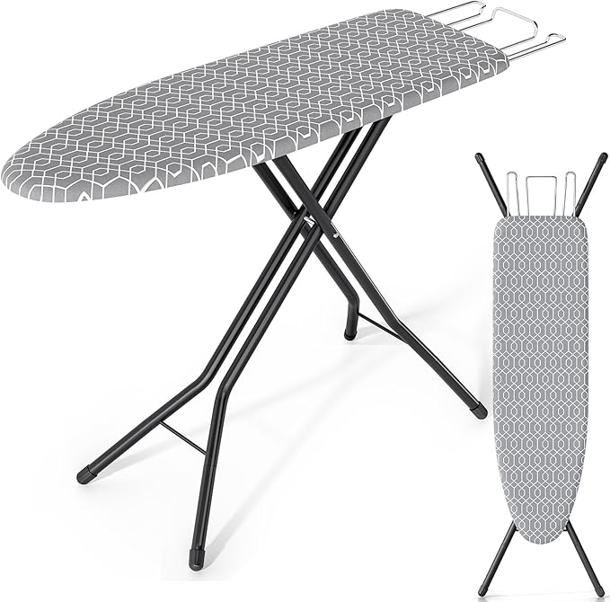 KINGBOARD Foldable Ironing Board Full Size, Iron and Ironing Board Set Standard by KINGBOARD