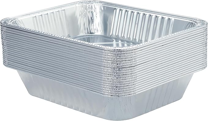 Aluminum Pans 9x13 Disposable Foil Pans Half Size Deep Steam Table Pans Extra - Image 2