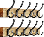 Coat Rack Wall Mount, 16.5 Inches Wood Coat Hooks Wall Mount, Wall Coat Rack by Optish