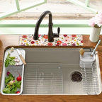 Sink Faucet Absorbing Mat, 2 Pack Drying Mat Around Faucet Sink Splash Guard - Image 6