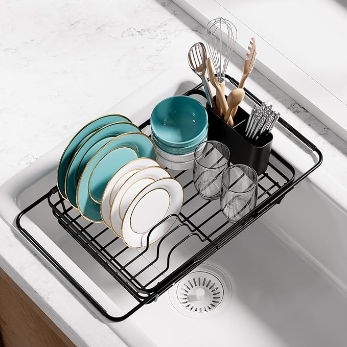 Dish Drying Rack in Sink by Sakugi