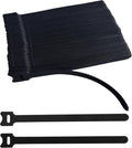 100 PCS 8 Inches Black Reusable Cable Ties, Adjustable Cord Straps, Cable by Unknown