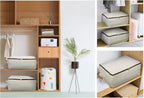 2PCS Canvas Storage Bag, 12OZ Thick Soft Breathable Closet Organizer - Image 5