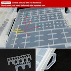 Fielect AAA/AA/C/D Battery Storage Case Holder Organizer Box Transparent - Image 5