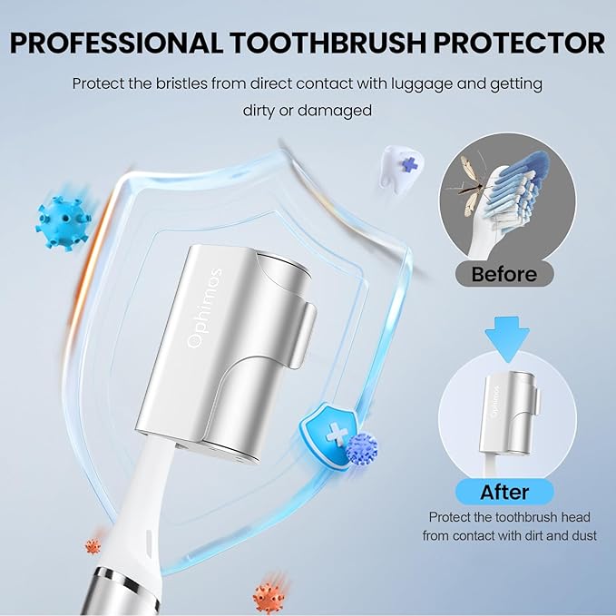 Aluminum Alloy Toothbrush Head Cover/Cap/Protector Case, Travel Toothbrush - Image 3