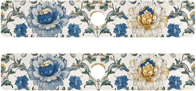 Kitchen Sink Splash Guard 2 PCS 30 Inch Sink Faucet Mat Splash Guard by Eyanle