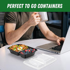 50 Pack 28 oz Meal Prep Containers Reusable - Image 7
