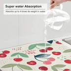 Large Dish Drying Mats For Kitchen Counter Microfiber Kitchen Drying Mat XL - Image 6