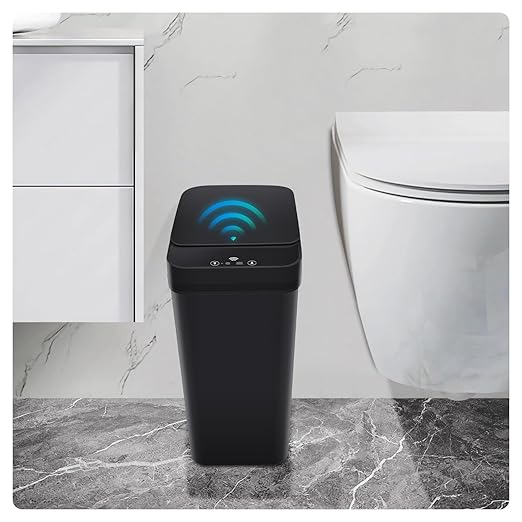 2 Pack Bathroom Trash can, Smart Touchless Trash Can, Automatic Motion Sensor - Image 7