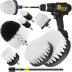 Holikme 8 Piece Drill Brush Attachment Set, Power Scrubber by Holikme