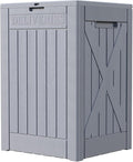Patiowell 48-Gallon Resin Package Delivery Box for Outside, Waterproof Storage Deck Box with Lockable Secure (Grey) by Patiowell