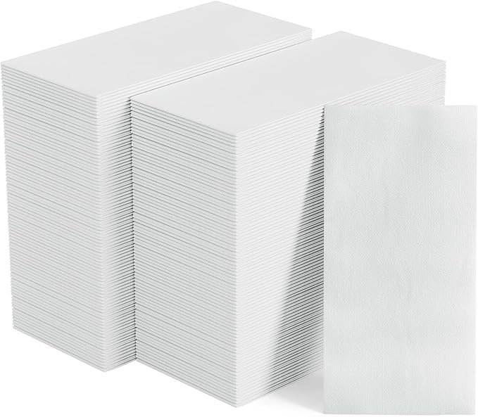 600PACK Disposable Hand Towels for Bathroom, Soft and Absorbent Paper Guest by JOLLYPARTY