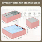DIMJ Drawer Organizer for Clothing, 15 Pack Fabric Drawer Organizer Bins - Image 4