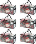 VENO 6 Pack Moving Bags, Comforter and Blanket Storage Bags by Veno