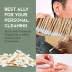 600 Pack Organic Cotton Swabs Natural Cotton Swabs - Image 3