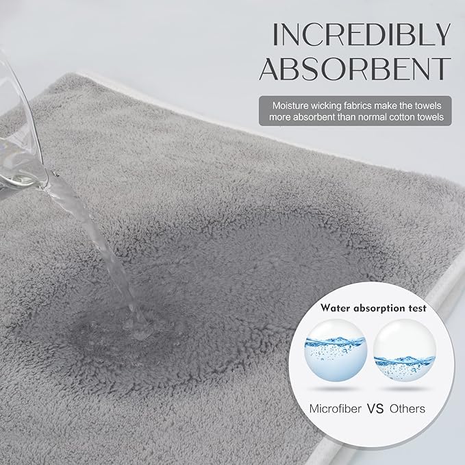 KinHwa Microfiber Hand Towels Ultra Soft Hand Towels - Image 4