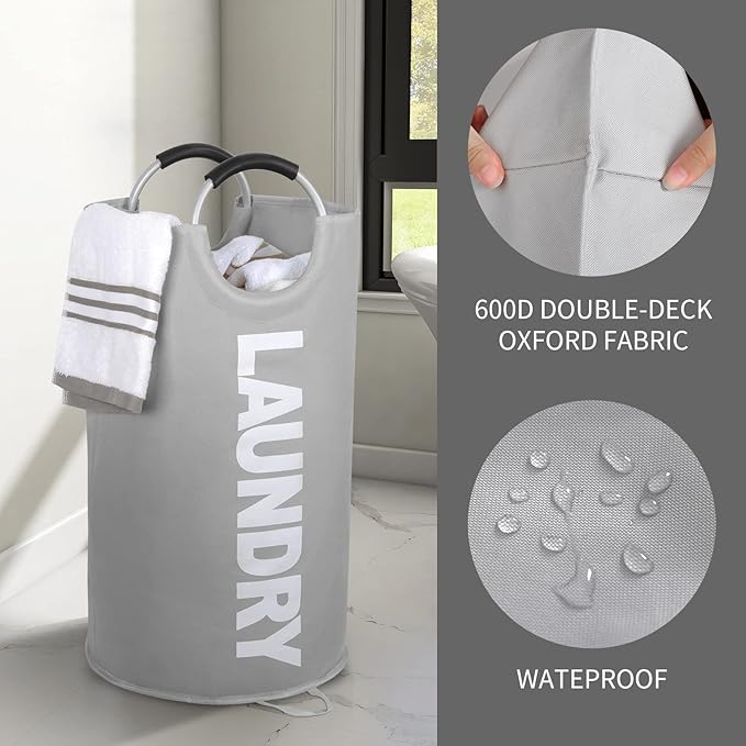 ZEROJETLAG 115L X-Large Laundry Basket Collapsible Hamper - Image 4