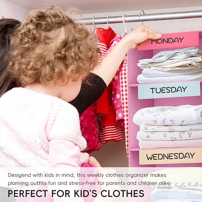 VERONLY Weekly Hanging Closet Organizer - Image 5