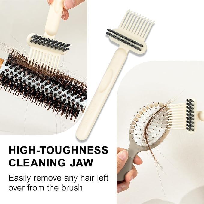 RHOS 2-in-1 Hair Brush Cleaner Tool, Comb Cleaner - Image 5