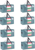 VENO 8 Pack Moving Bags, Comforter and Blanket Storage Bags by Veno