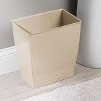 iDesign Small Plastic Bathroom Trash Can, Slim Rectangle Garbage Bin - Image 7