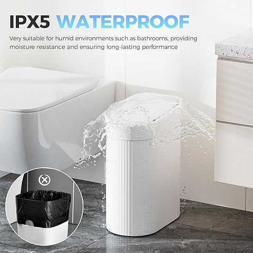 2 Pack 5 Gallon Bathroom Trash Can - Image 4