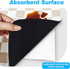Checkered Dish Drying Mat for Kitchen Counter, Absorbent Non-Slip Coffee Mat - Image 6